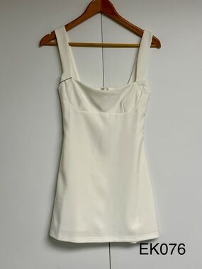 Superdown White Structured Bust Bodycon Mini Dress XS NWT